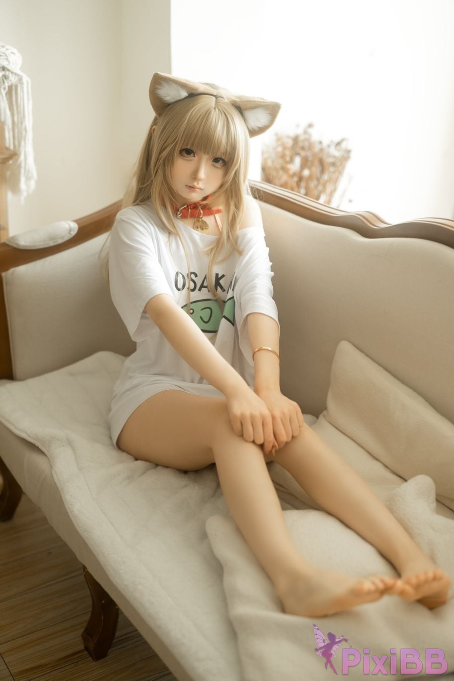 Cosplayer Young Water Bell Dress Soybean powder PixiBB.COM 001