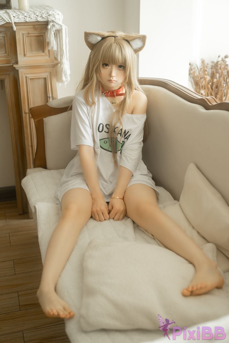 Cosplayer Young Water Bell Dress Soybean powder PixiBB.COM 003