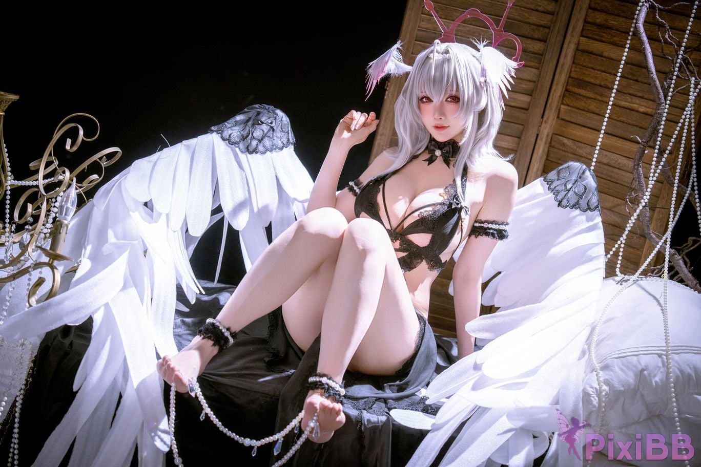 Cosplayer The Slowly Moving Star Hoshilily Azur Lane Dawn Pearl Shinano Mainz Great Phoenix PixiBB.COM 004