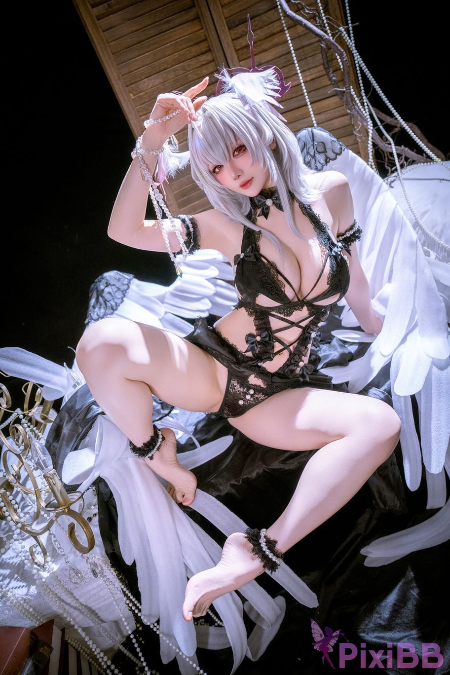 Cosplayer The Slowly Moving Star Hoshilily Azur Lane Dawn Pearl Shinano Mainz Great Phoenix PixiBB.COM 008