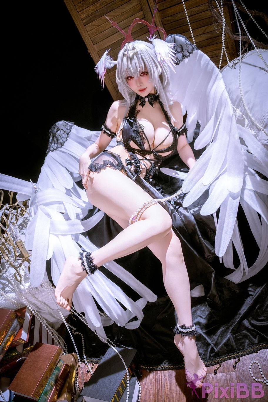 Cosplayer The Slowly Moving Star Hoshilily Azur Lane Dawn Pearl Shinano Mainz Great Phoenix PixiBB.COM 011