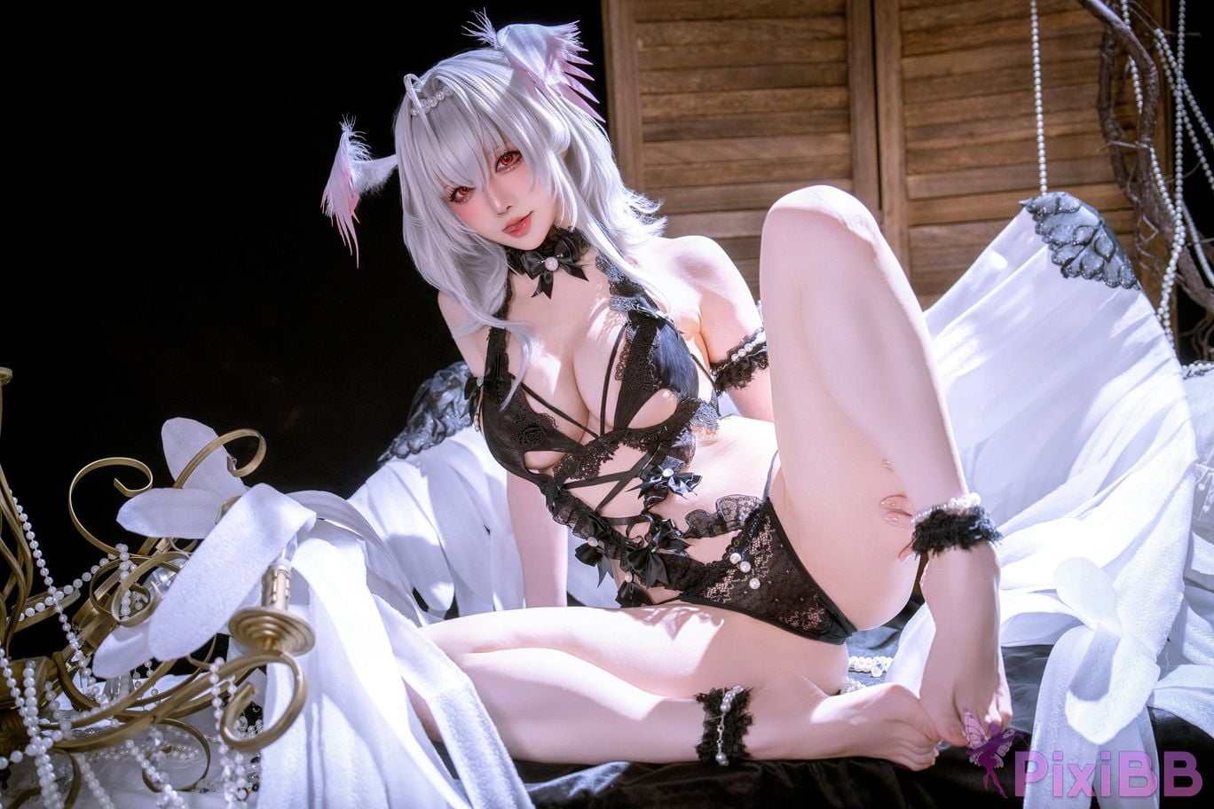 Cosplayer The Slowly Moving Star Hoshilily Azur Lane Dawn Pearl Shinano Mainz Great Phoenix PixiBB.COM 022