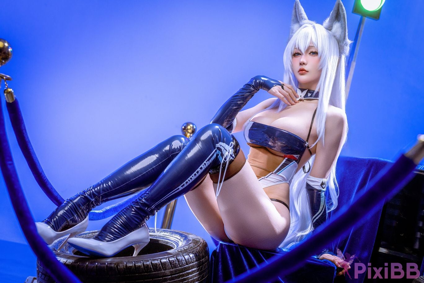 Cosplayer The Slowly Moving Star Hoshilily Azur Lane Dawn Pearl Shinano Mainz Great Phoenix PixiBB.COM 035