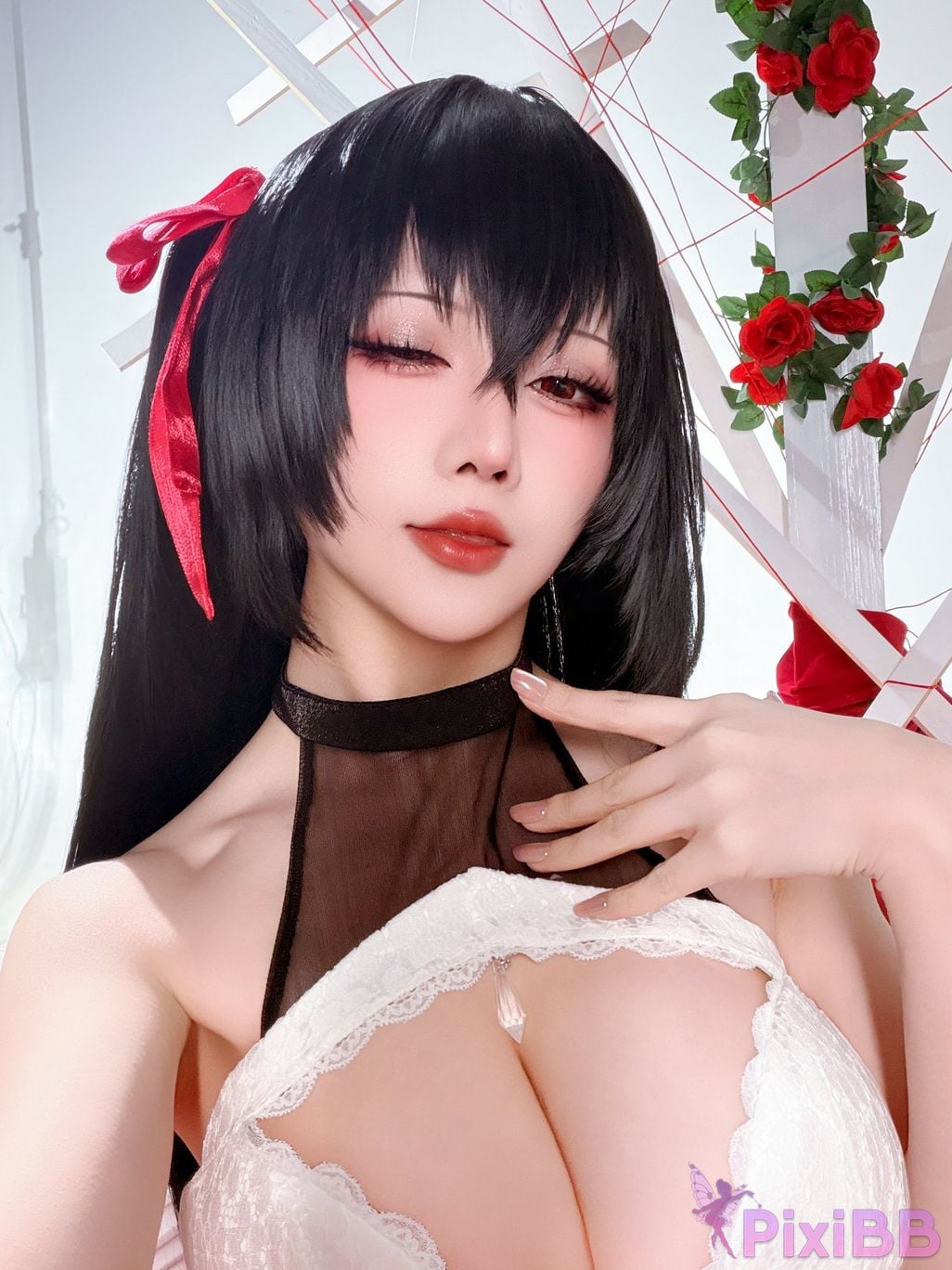 Cosplayer The Slowly Moving Star Hoshilily Azur Lane Dawn Pearl Shinano Mainz Great Phoenix PixiBB.COM 042