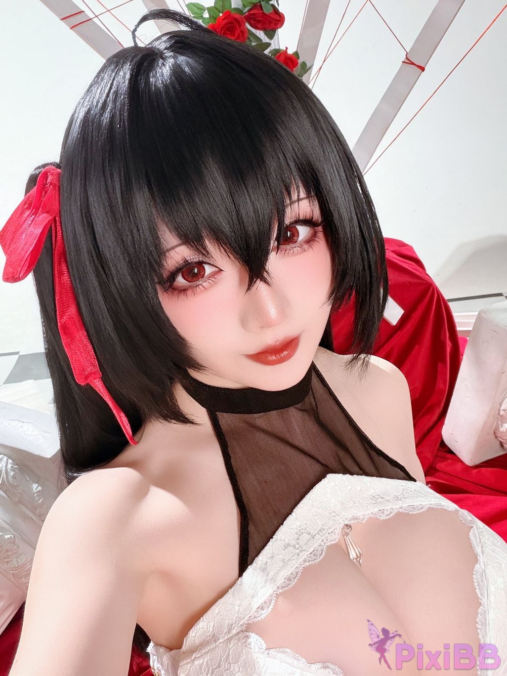 Cosplayer The Slowly Moving Star Hoshilily Azur Lane Dawn Pearl Shinano Mainz Great Phoenix PixiBB.COM 043