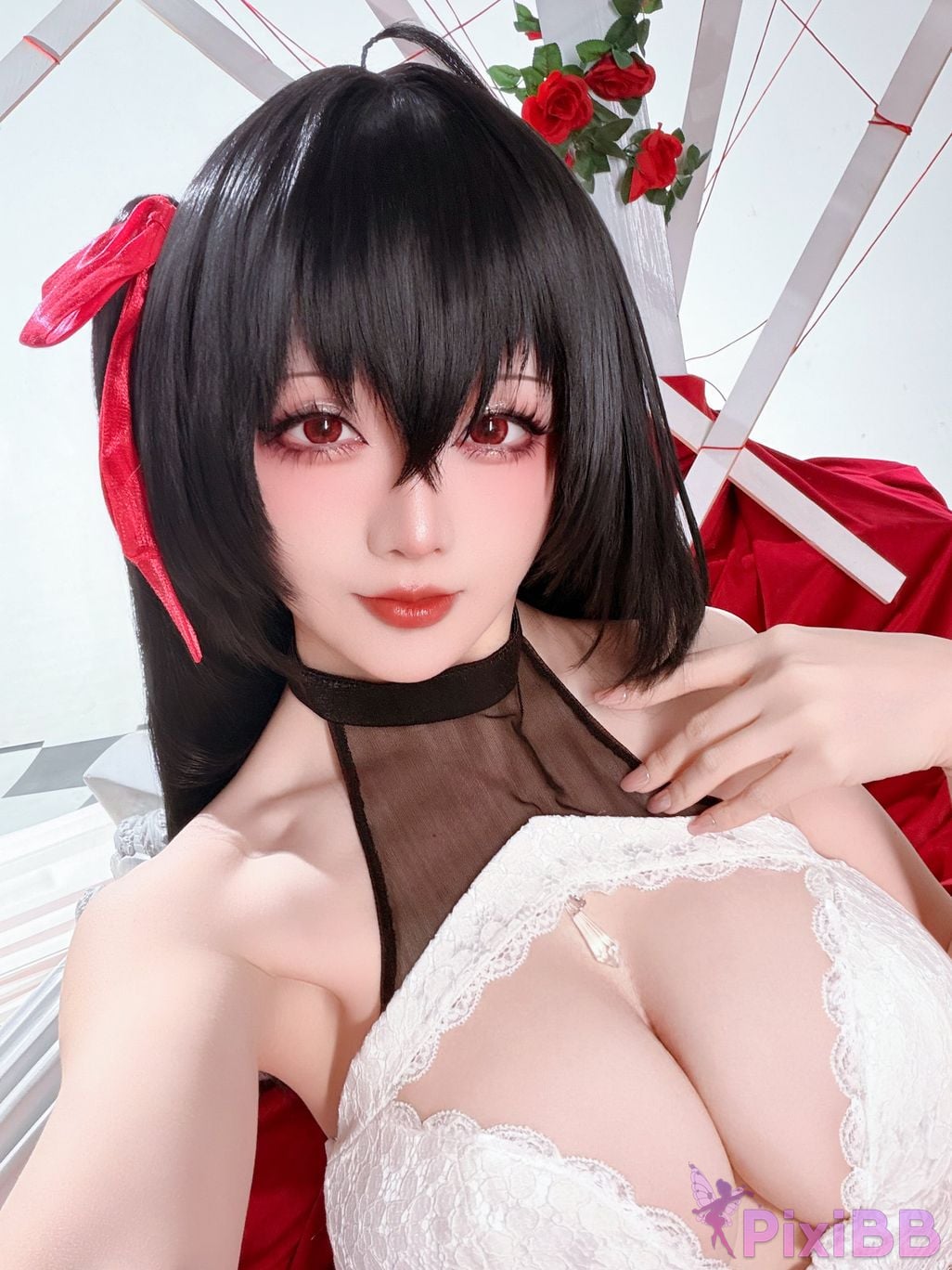 Cosplayer The Slowly Moving Star Hoshilily Azur Lane Dawn Pearl Shinano Mainz Great Phoenix PixiBB.COM 044