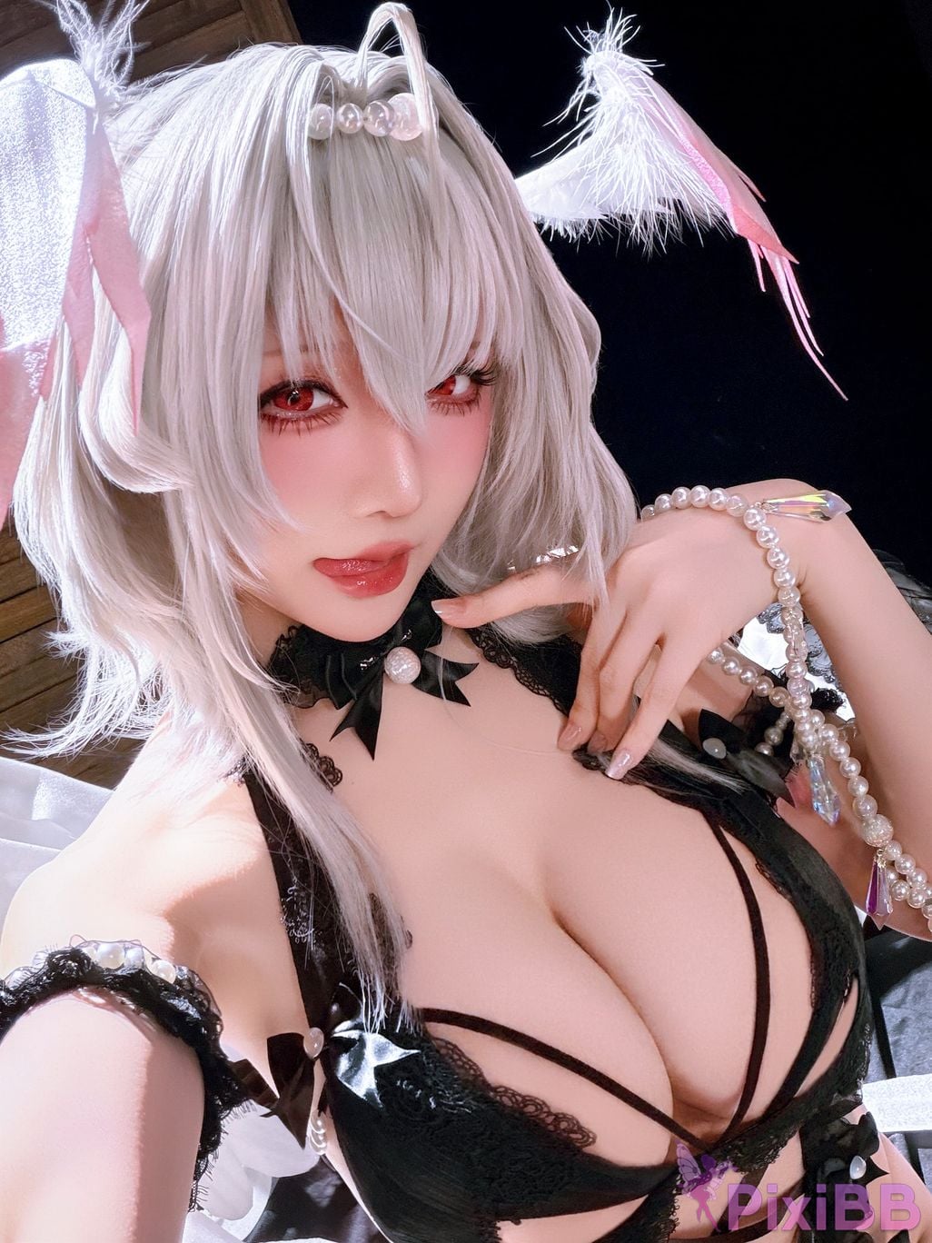 Cosplayer The Slowly Moving Star Hoshilily Azur Lane Dawn Pearl Shinano Mainz Great Phoenix PixiBB.COM 067