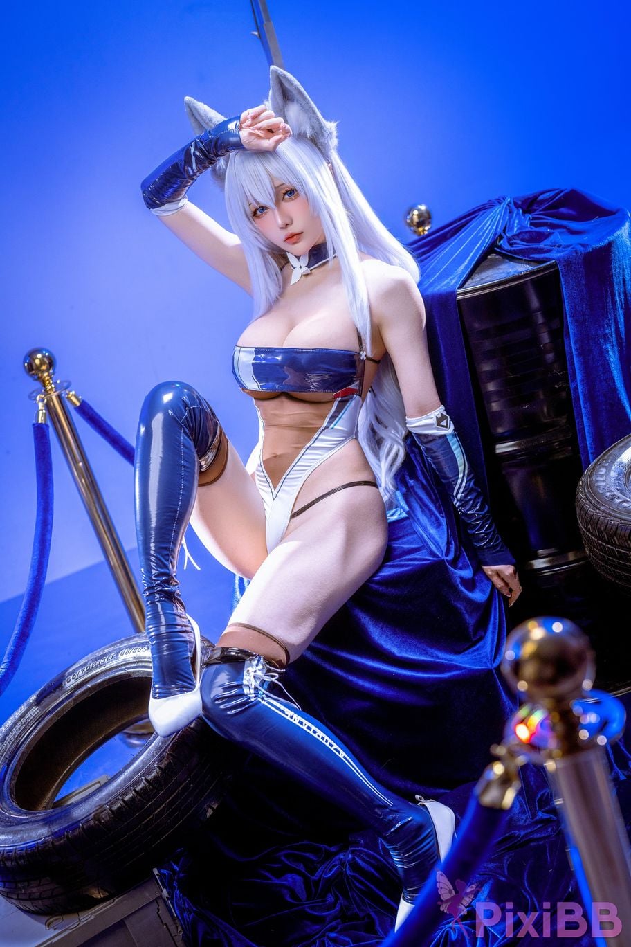 Cosplayer The Slowly Moving Star Hoshilily Azur Lane Dawn Pearl Shinano Mainz Great Phoenix PixiBB.COM 068