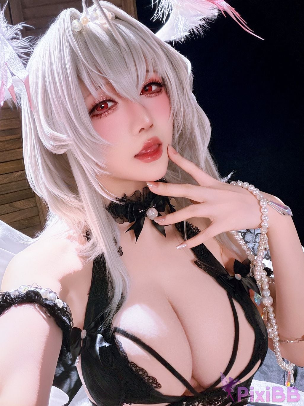 Cosplayer The Slowly Moving Star Hoshilily Azur Lane Dawn Pearl Shinano Mainz Great Phoenix PixiBB.COM 069
