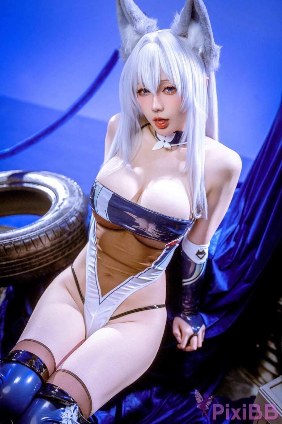 Cosplayer The Slowly Moving Star Hoshilily Azur Lane Dawn Pearl Shinano Mainz Great Phoenix PixiBB.COM 073