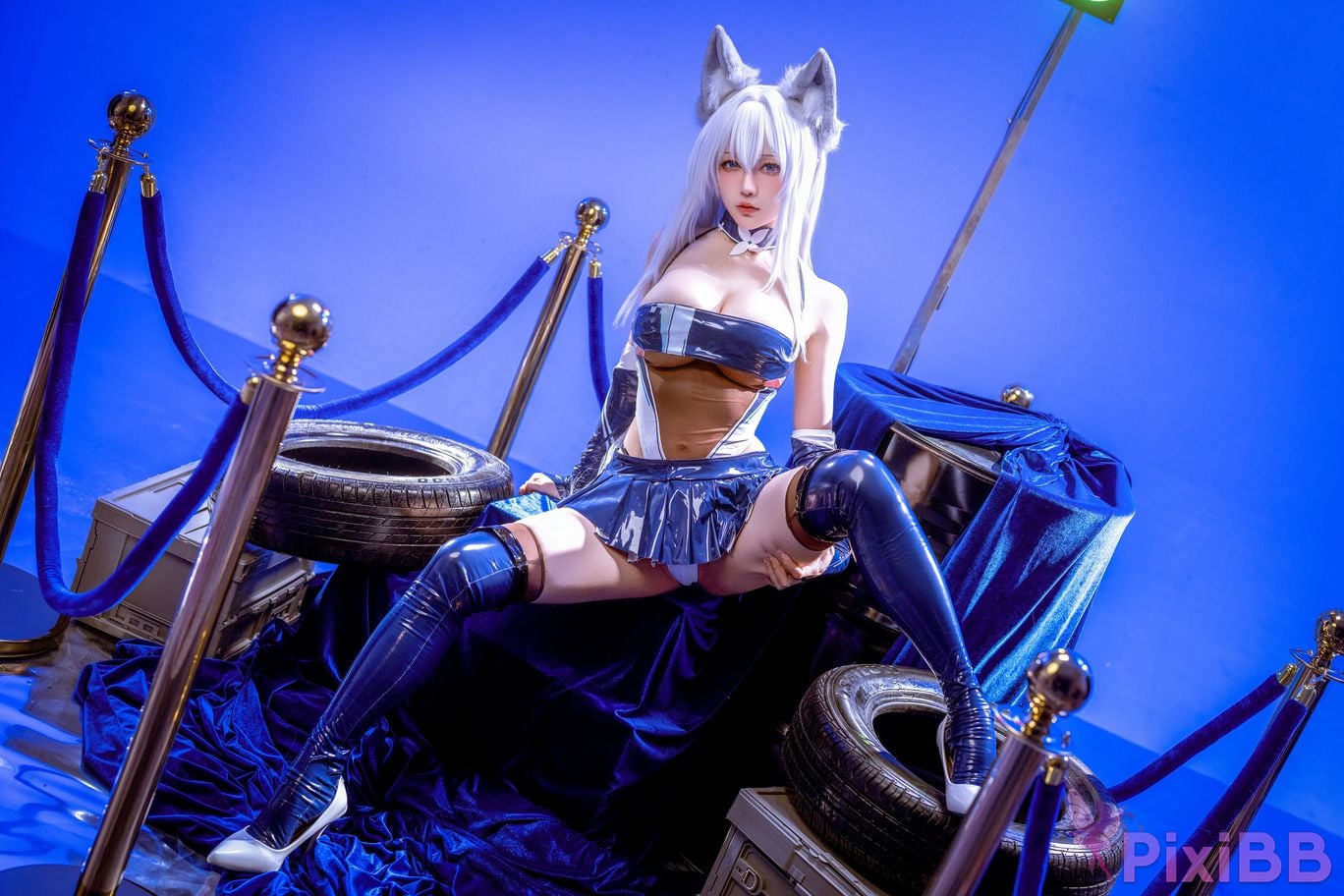 Cosplayer The Slowly Moving Star Hoshilily Azur Lane Dawn Pearl Shinano Mainz Great Phoenix PixiBB.COM 075