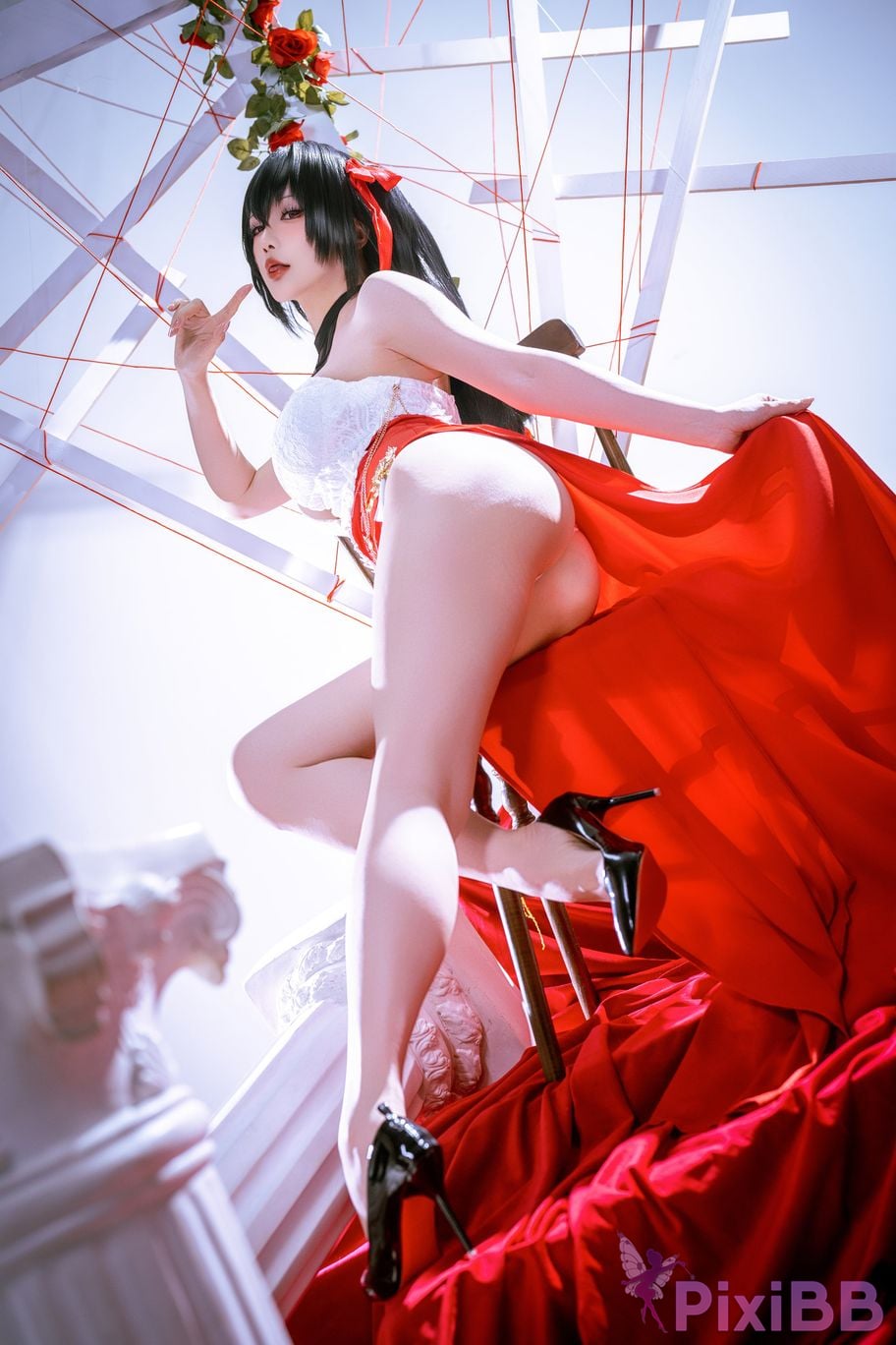 Cosplayer The Slowly Moving Star Hoshilily Azur Lane Dawn Pearl Shinano Mainz Great Phoenix PixiBB.COM 083