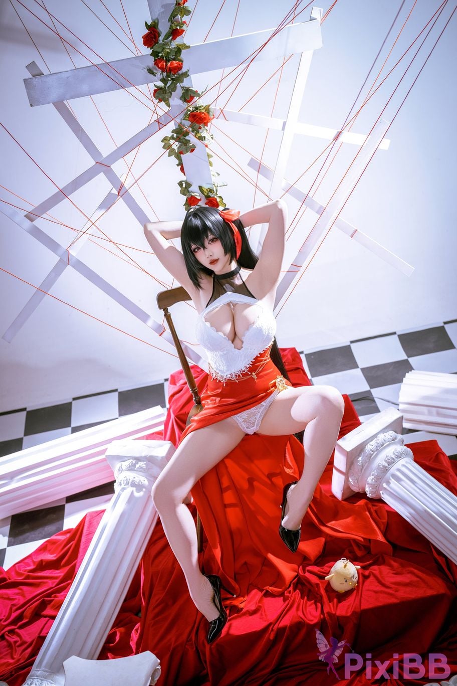 Cosplayer The Slowly Moving Star Hoshilily Azur Lane Dawn Pearl Shinano Mainz Great Phoenix PixiBB.COM 084