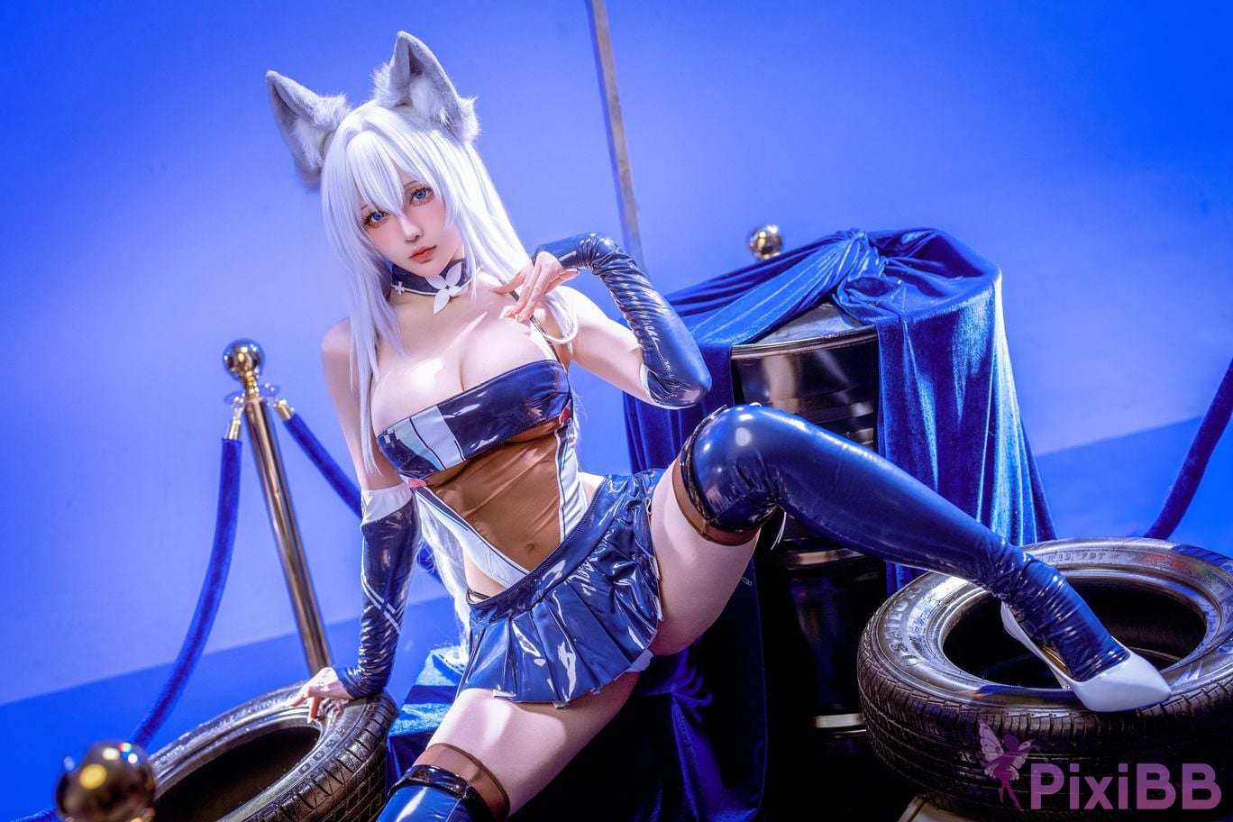 Cosplayer The Slowly Moving Star Hoshilily Azur Lane Dawn Pearl Shinano Mainz Great Phoenix PixiBB.COM 086