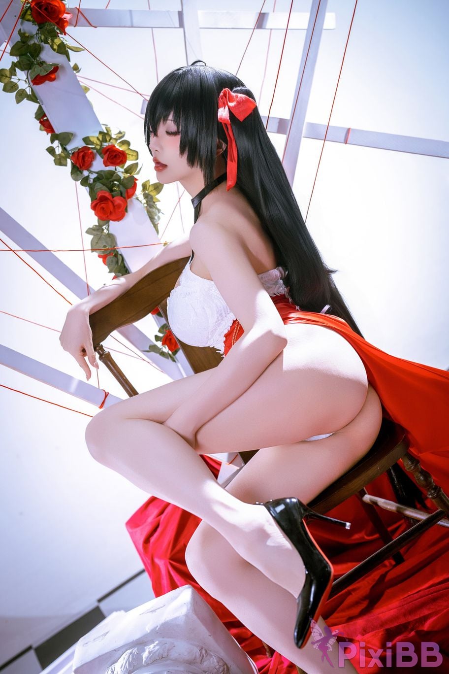 Cosplayer The Slowly Moving Star Hoshilily Azur Lane Dawn Pearl Shinano Mainz Great Phoenix PixiBB.COM 090