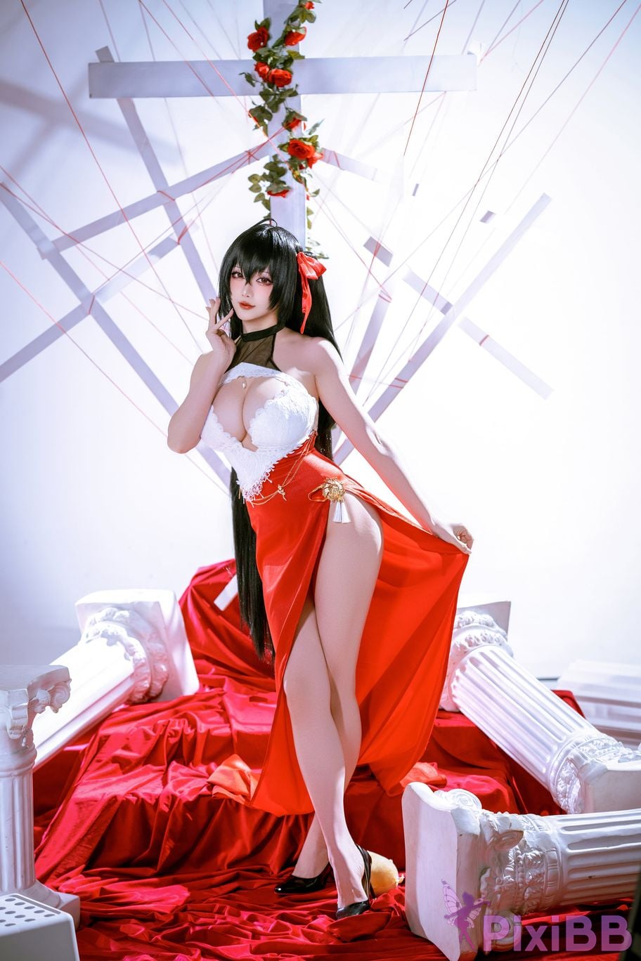 Cosplayer The Slowly Moving Star Hoshilily Azur Lane Dawn Pearl Shinano Mainz Great Phoenix PixiBB.COM 091