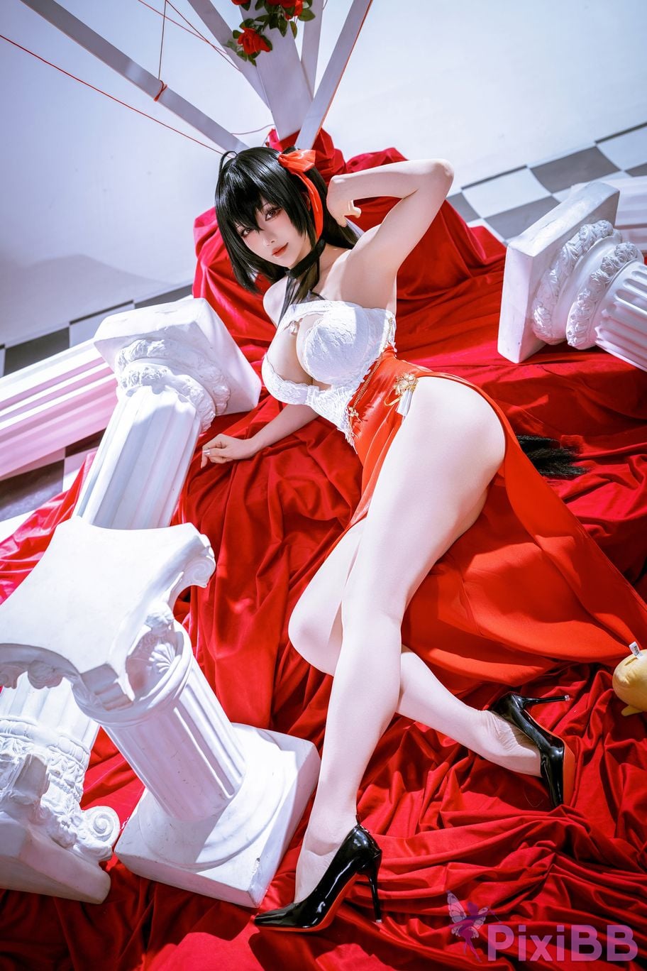 Cosplayer The Slowly Moving Star Hoshilily Azur Lane Dawn Pearl Shinano Mainz Great Phoenix PixiBB.COM 098