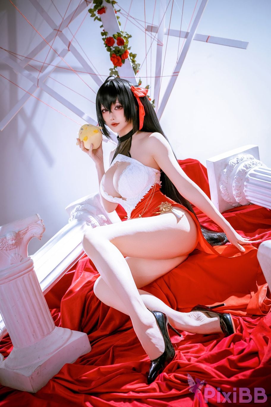 Cosplayer The Slowly Moving Star Hoshilily Azur Lane Dawn Pearl Shinano Mainz Great Phoenix PixiBB.COM 100