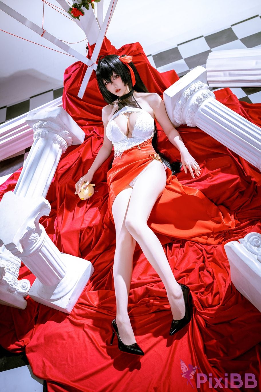 Cosplayer The Slowly Moving Star Hoshilily Azur Lane Dawn Pearl Shinano Mainz Great Phoenix PixiBB.COM 101