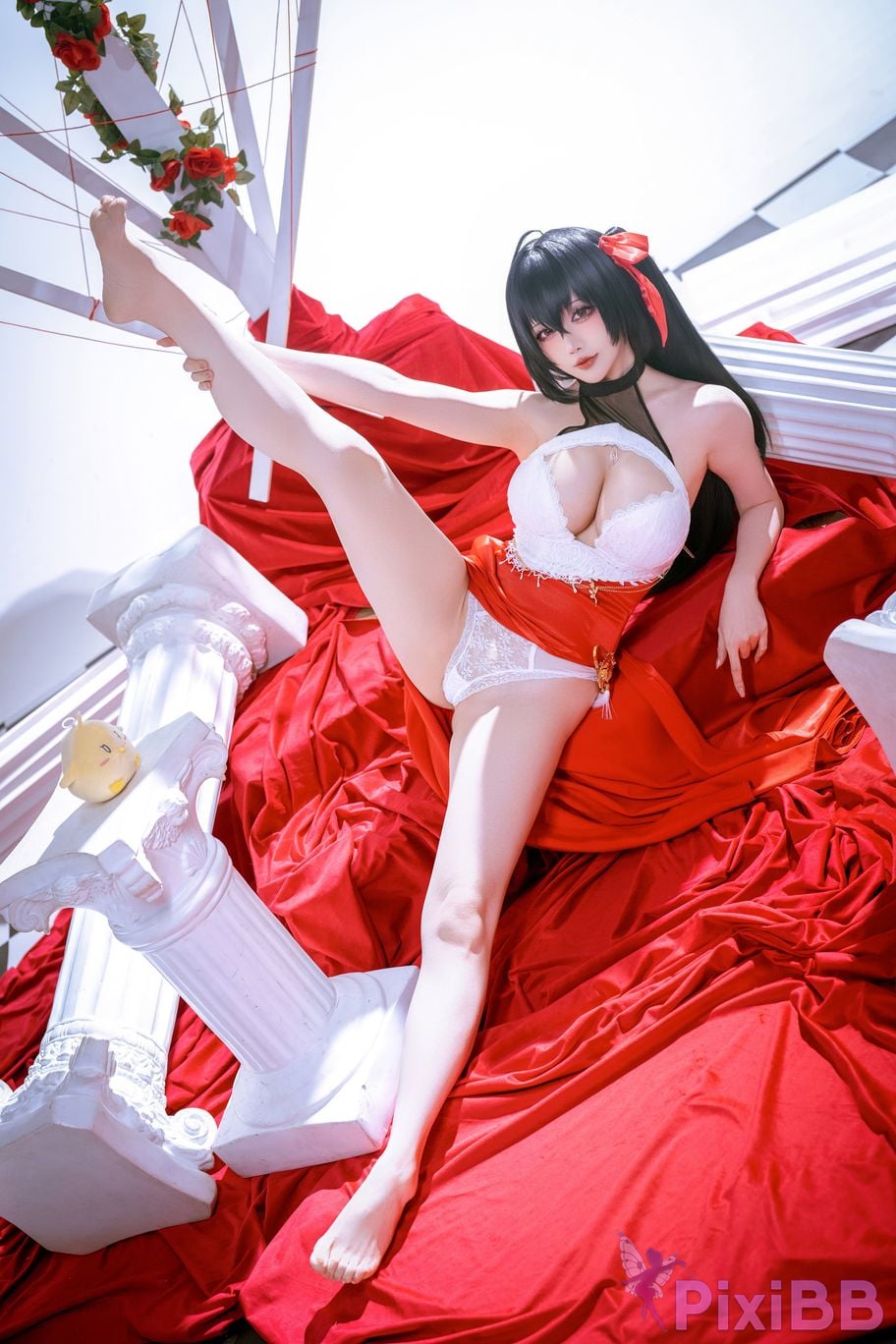 Cosplayer The Slowly Moving Star Hoshilily Azur Lane Dawn Pearl Shinano Mainz Great Phoenix PixiBB.COM 103