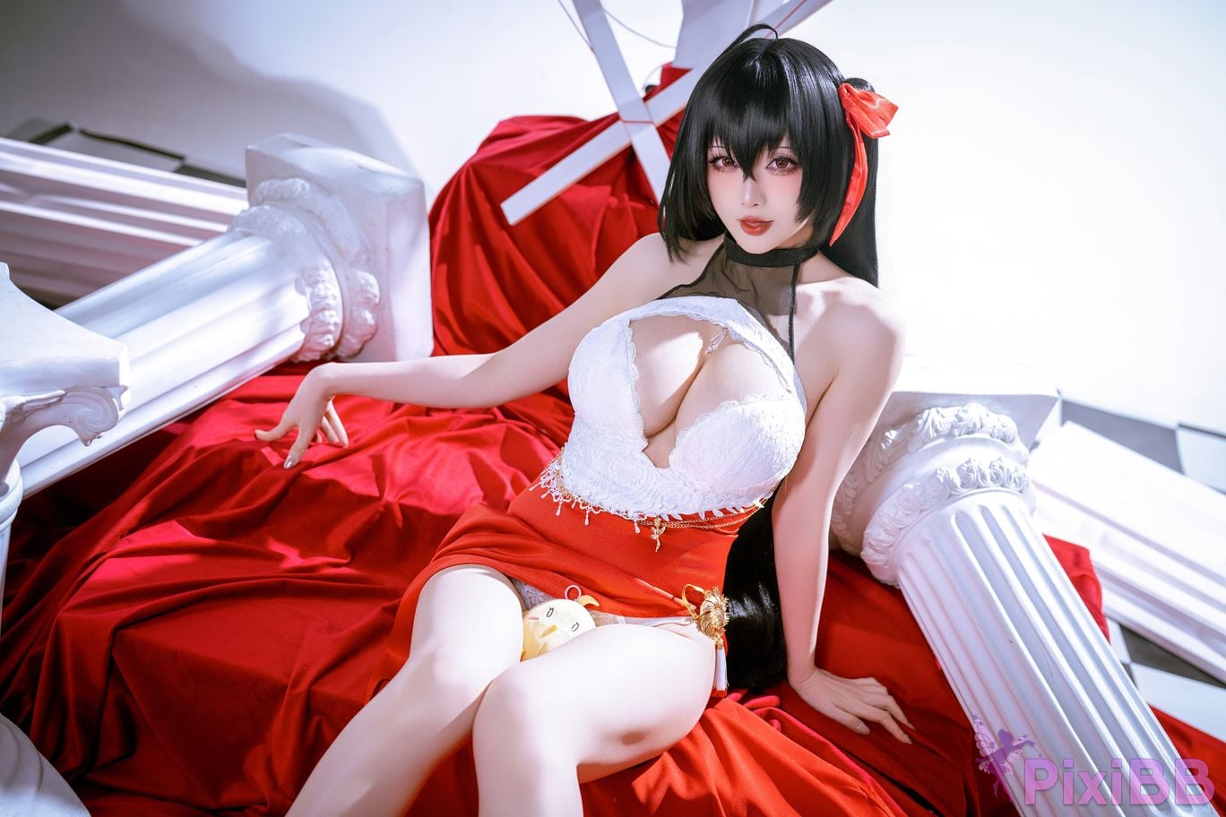 Cosplayer The Slowly Moving Star Hoshilily Azur Lane Dawn Pearl Shinano Mainz Great Phoenix PixiBB.COM 104