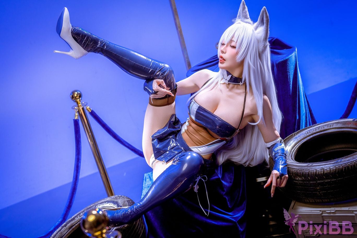 Cosplayer The Slowly Moving Star Hoshilily Azur Lane Dawn Pearl Shinano Mainz Great Phoenix PixiBB.COM 119