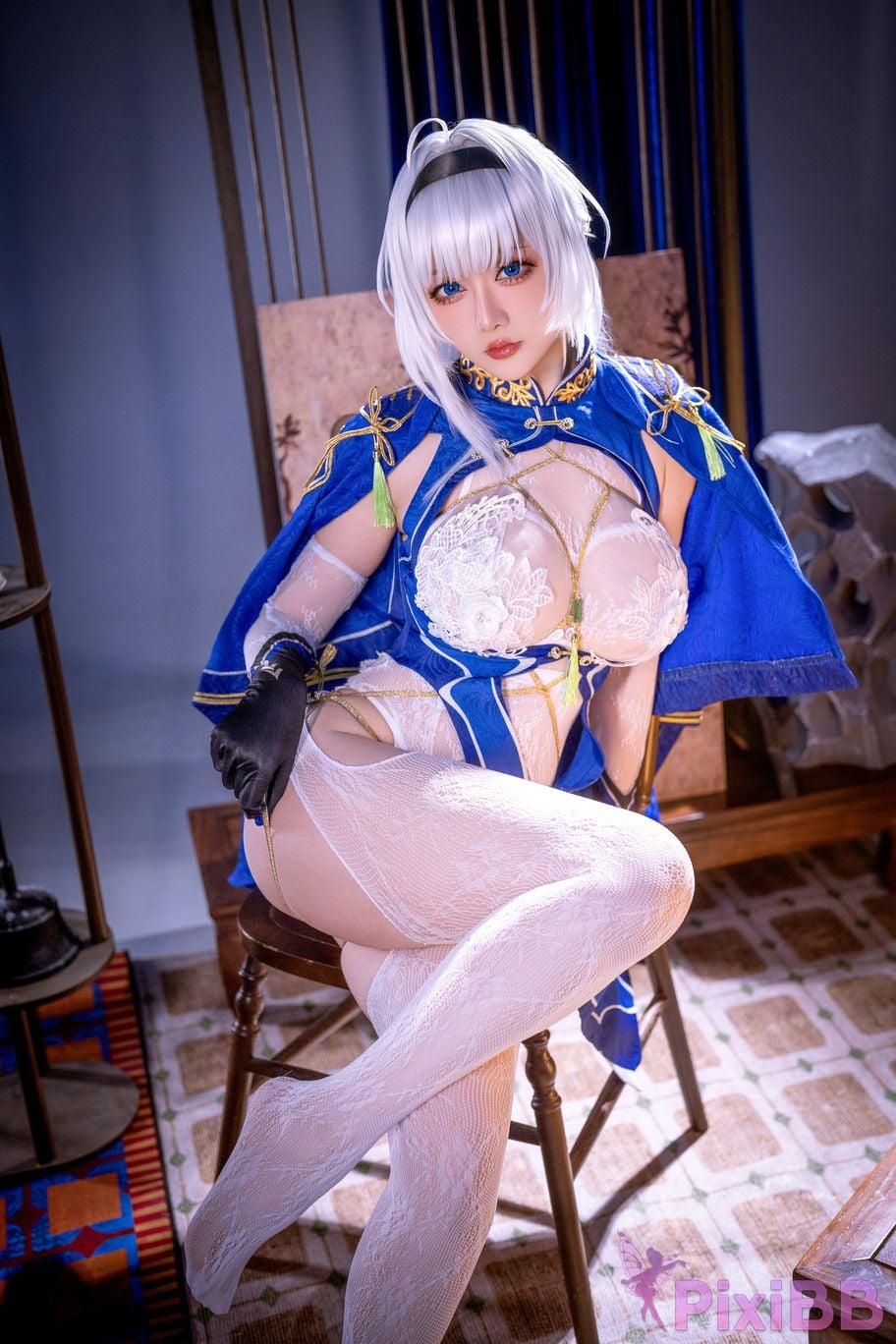 Cosplayer The Slowly Moving Star Hoshilily Azur Lane Dawn Pearl Shinano Mainz Great Phoenix PixiBB.COM 138