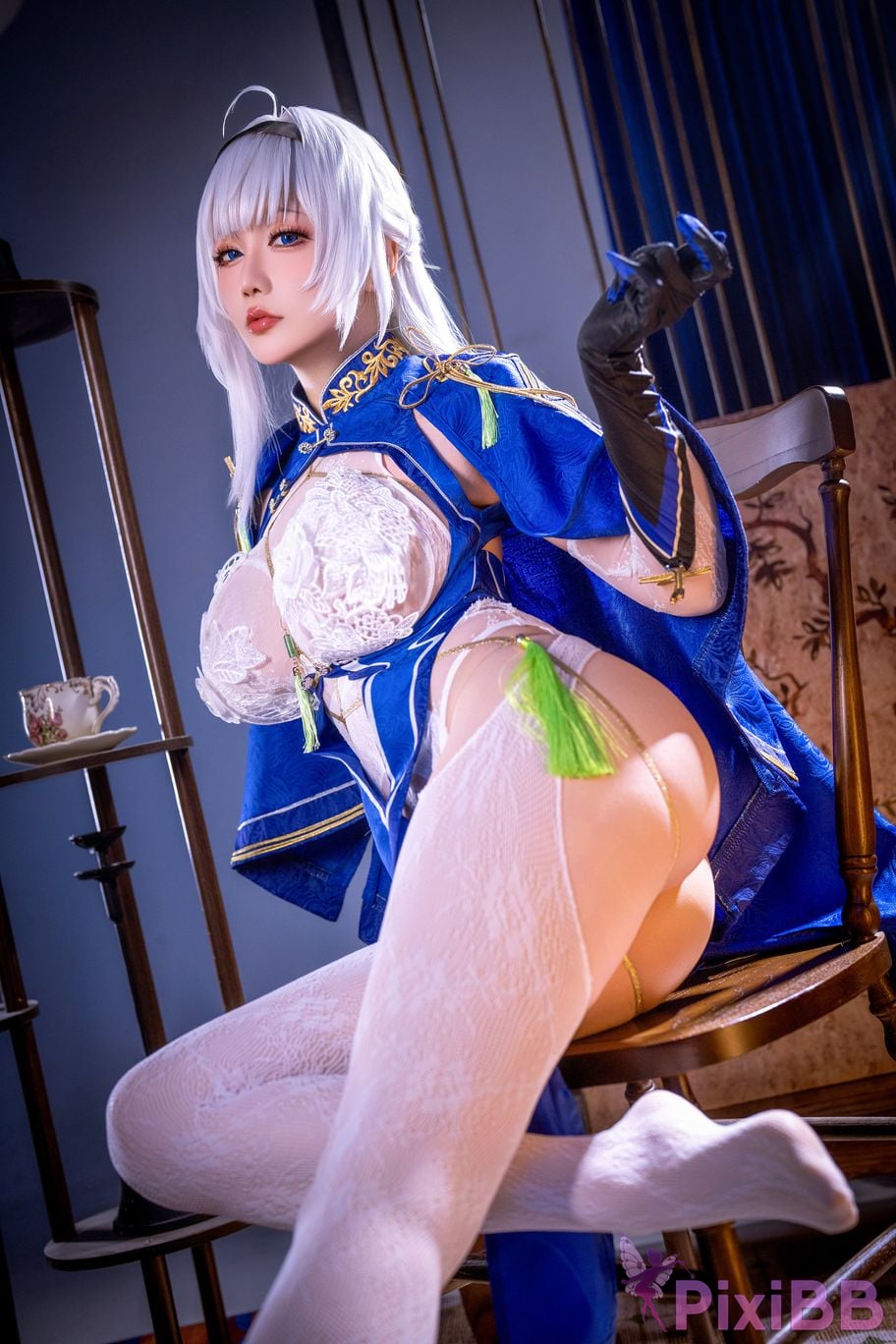 Cosplayer The Slowly Moving Star Hoshilily Azur Lane Dawn Pearl Shinano Mainz Great Phoenix PixiBB.COM 139