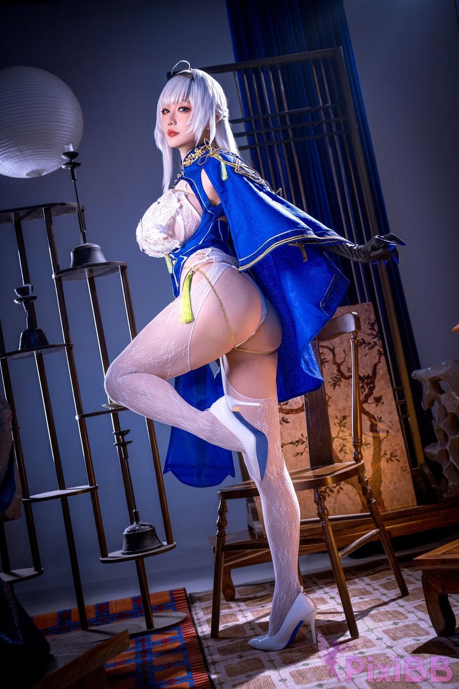 Cosplayer The Slowly Moving Star Hoshilily Azur Lane Dawn Pearl Shinano Mainz Great Phoenix PixiBB.COM 142