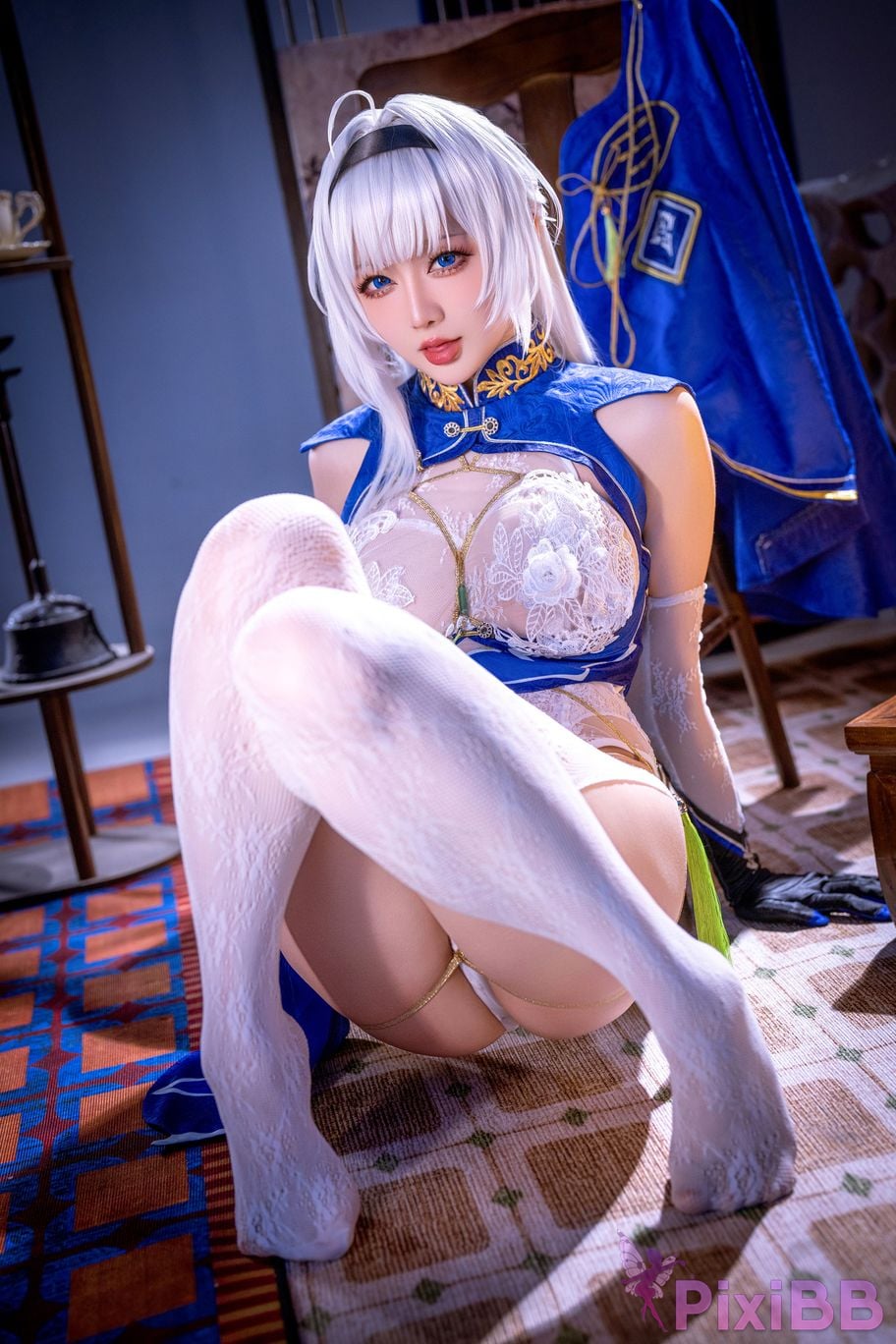 Cosplayer The Slowly Moving Star Hoshilily Azur Lane Dawn Pearl Shinano Mainz Great Phoenix PixiBB.COM 150