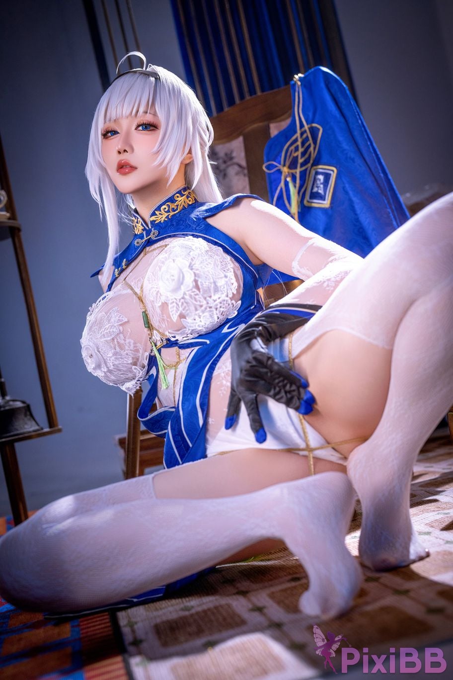 Cosplayer The Slowly Moving Star Hoshilily Azur Lane Dawn Pearl Shinano Mainz Great Phoenix PixiBB.COM 151