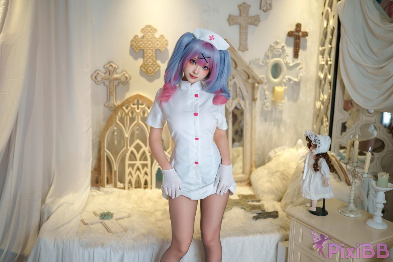 Cosplayer Bangni Bonnie Rabbit Hole Nurse PixiBB.COM 004