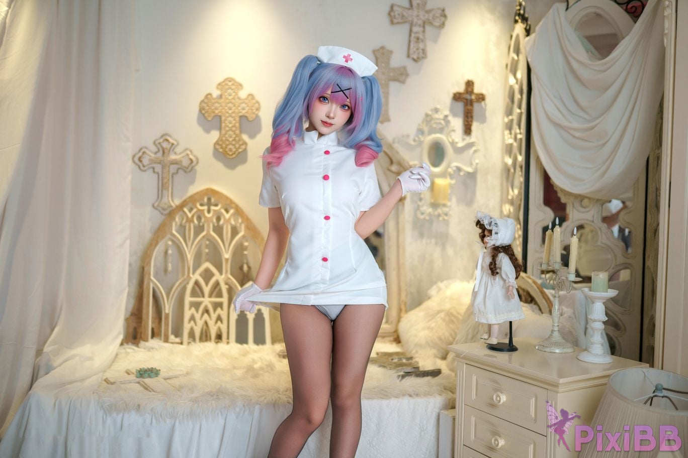 Cosplayer Bangni Bonnie Rabbit Hole Nurse PixiBB.COM 006