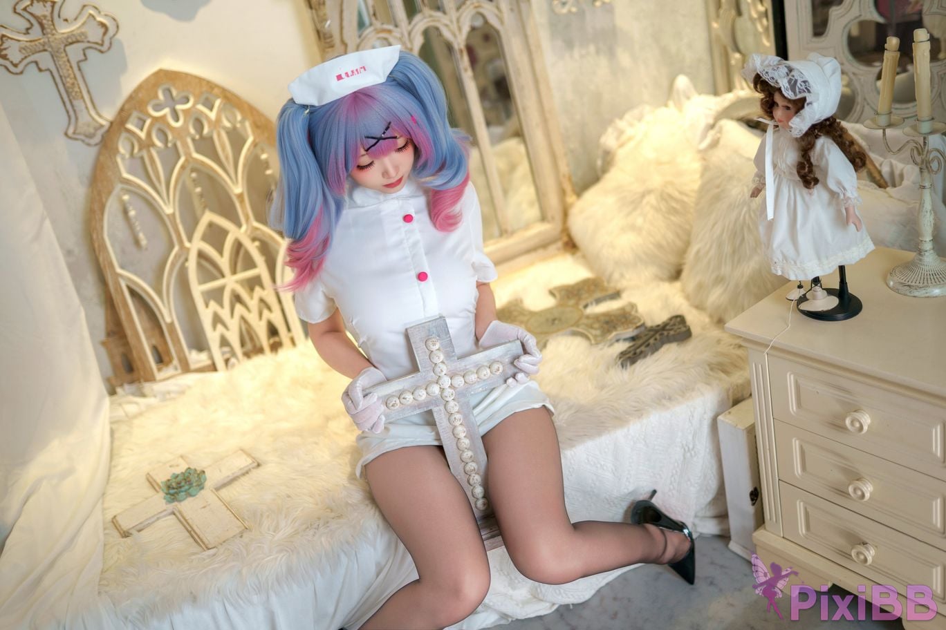 Cosplayer Bangni Bonnie Rabbit Hole Nurse PixiBB.COM 013