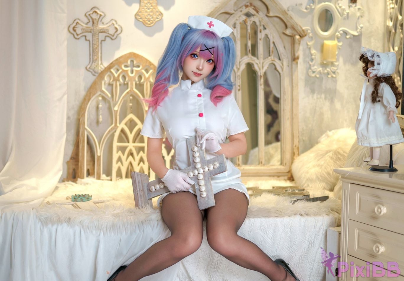Cosplayer Bangni Bonnie Rabbit Hole Nurse PixiBB.COM 014