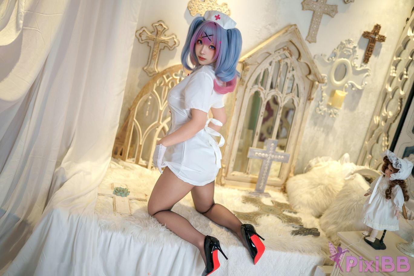Cosplayer Bangni Bonnie Rabbit Hole Nurse PixiBB.COM 022