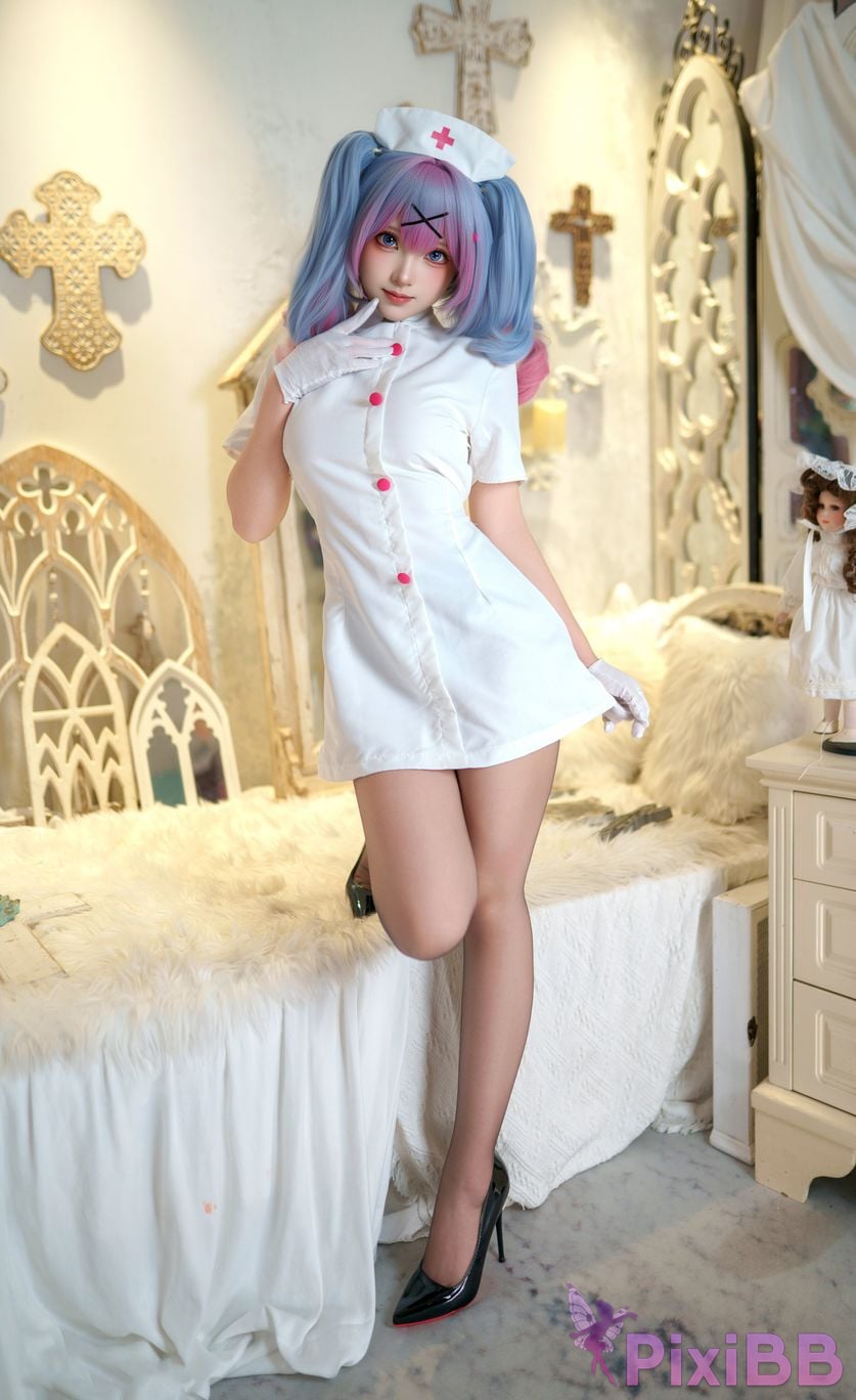 Cosplayer Bangni Bonnie Rabbit Hole Nurse PixiBB.COM 024