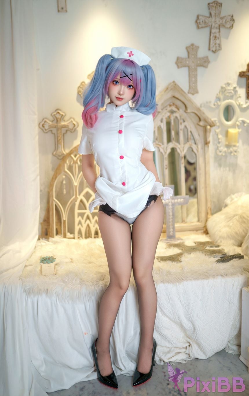 Cosplayer Bangni Bonnie Rabbit Hole Nurse PixiBB.COM 038