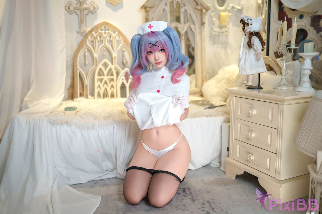 Cosplayer Bangni Bonnie Rabbit Hole Nurse PixiBB.COM 041