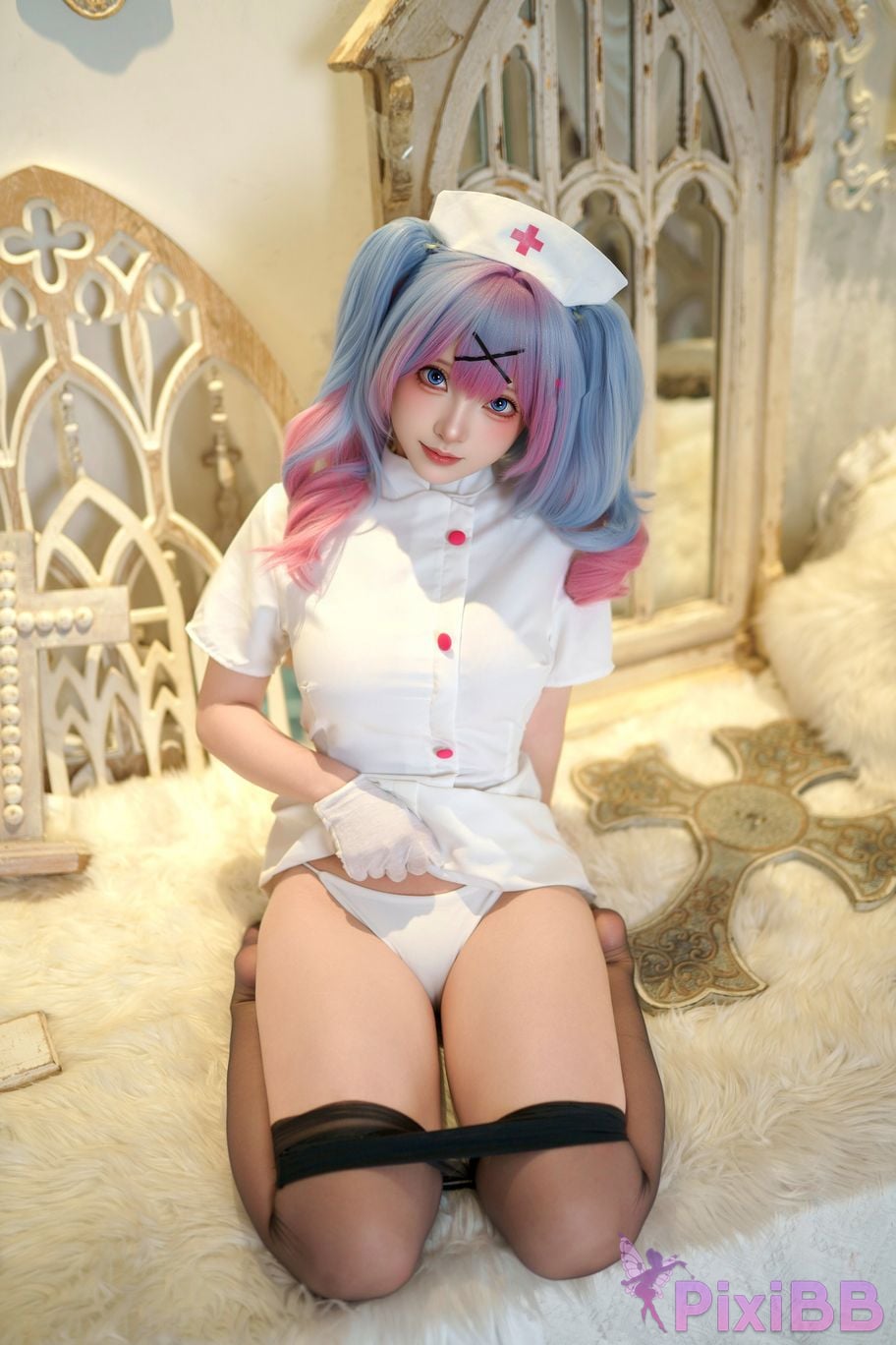 Cosplayer Bangni Bonnie Rabbit Hole Nurse PixiBB.COM 056