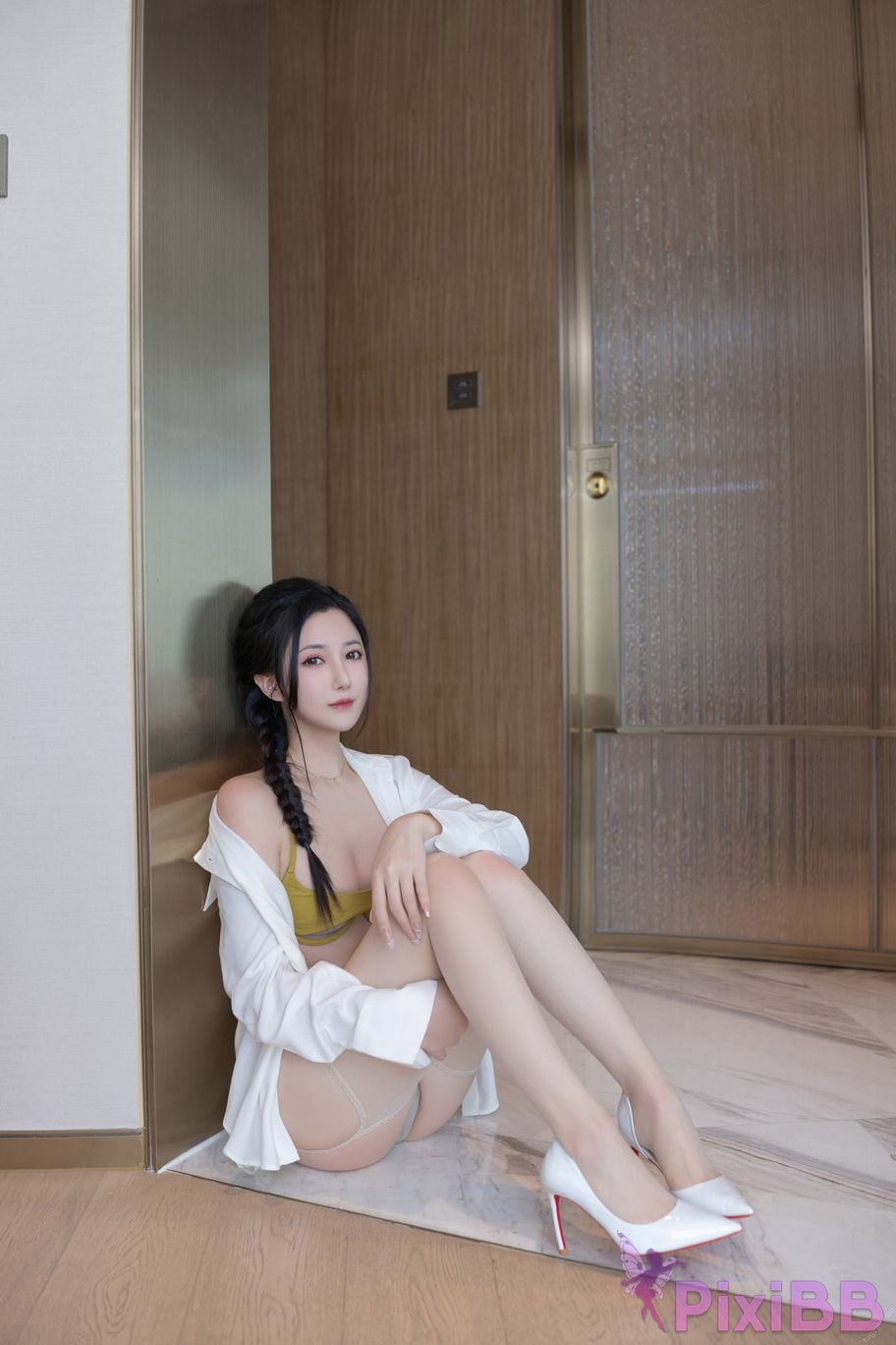 In app purchase without watermark Caviar Fish Xiuren website model Pure desire yellow stockings PixiBB.COM 003