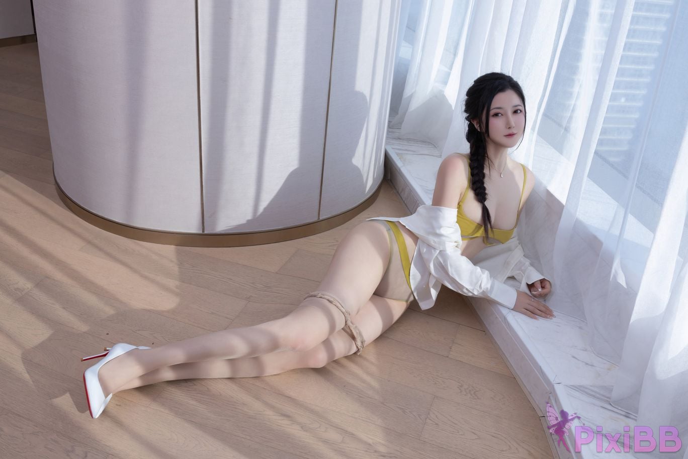 In app purchase without watermark Caviar Fish Xiuren website model Pure desire yellow stockings PixiBB.COM 020