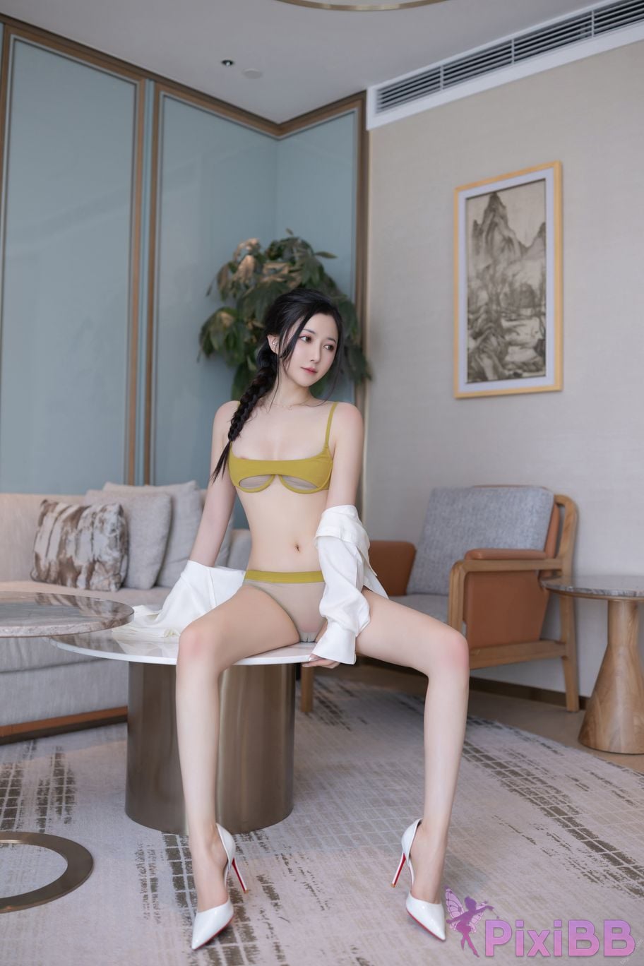 In app purchase without watermark Caviar Fish Xiuren website model Pure desire yellow stockings PixiBB.COM 033
