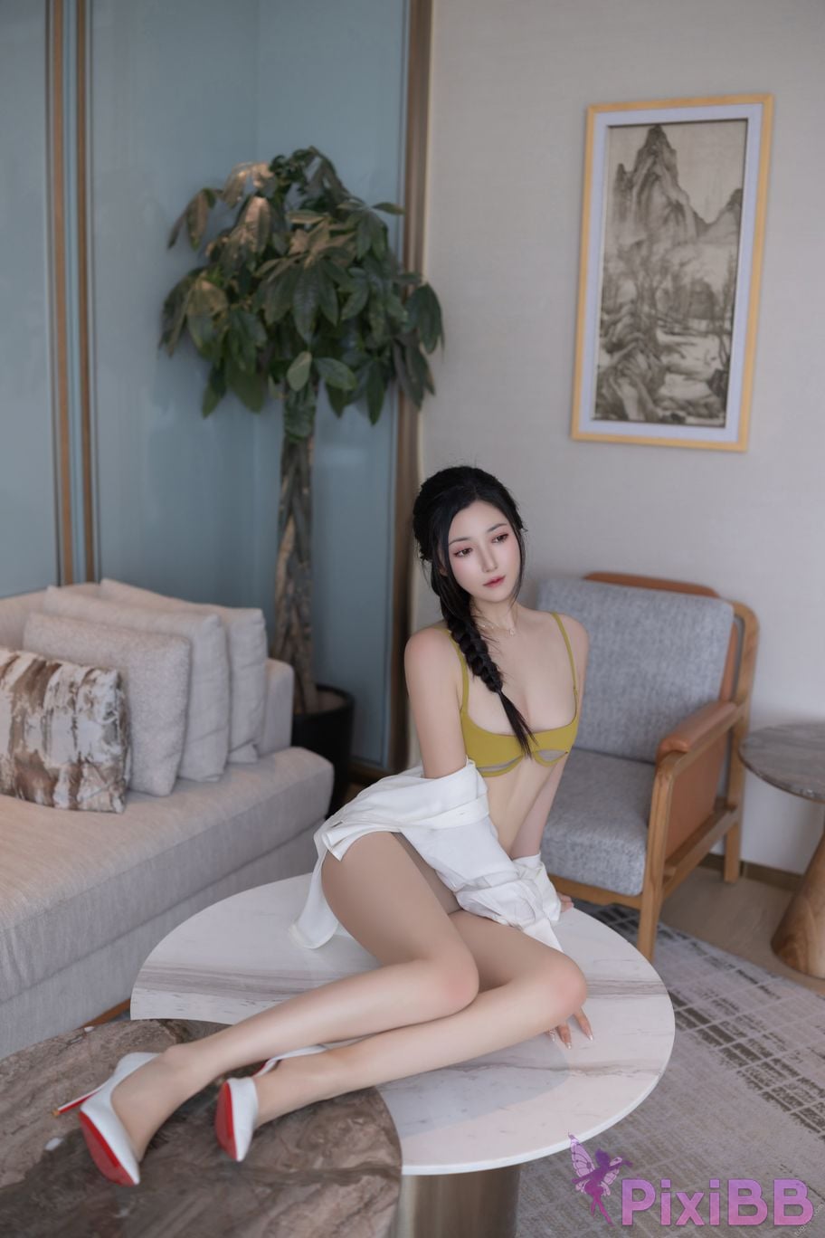 In app purchase without watermark Caviar Fish Xiuren website model Pure desire yellow stockings PixiBB.COM 036
