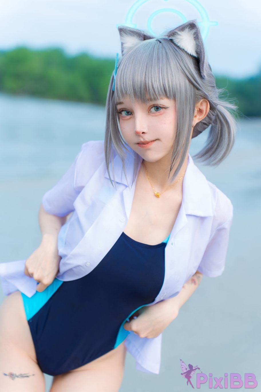 Cosplayer Le Josette Shiroko Beach PixiBB.COM 001