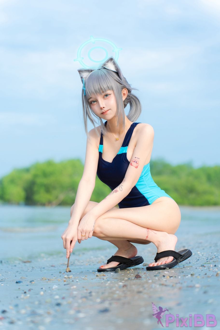 Cosplayer Le Josette Shiroko Beach PixiBB.COM 022