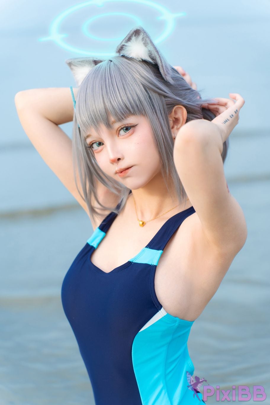 Cosplayer Le Josette Shiroko Beach PixiBB.COM 032