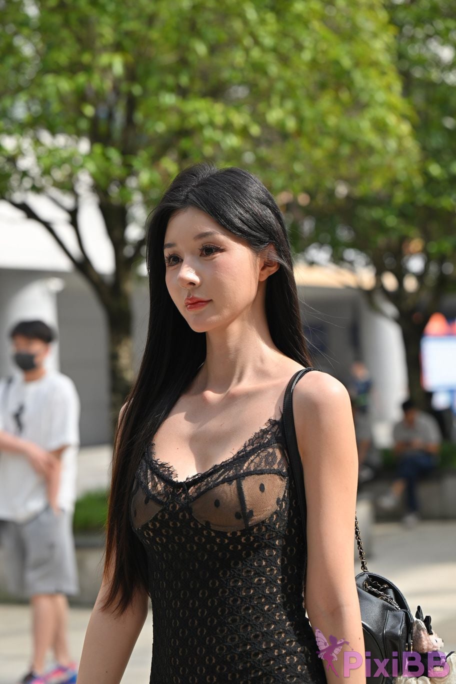 Featured Street Photography Works No.5948 Low cut super short bodycon dress Master Cat PixiBB.COM 074