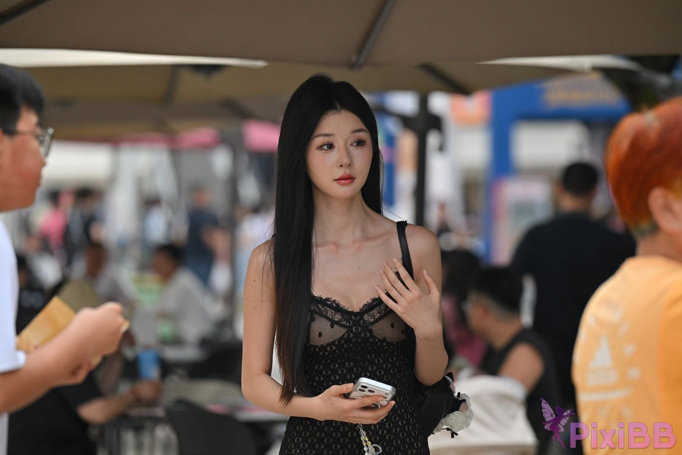 Featured Street Photography Works No.5948 Low cut super short bodycon dress Master Cat PixiBB.COM 104