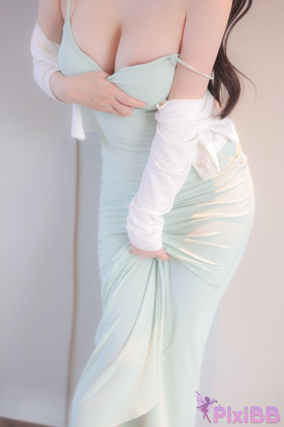 XR Uncensored Bai Ruxue Abby R18 XIUREN Model green PixiBB.COM 005